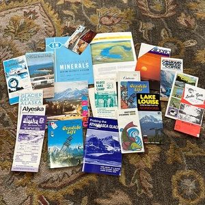 Vintage ephemera-travel brochures Canada and Alaska